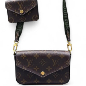 Louis Vuitton Felicie Strap & Go Monogram Brown Green