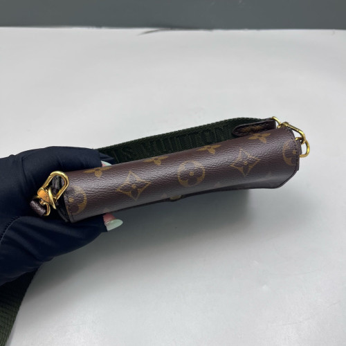 Louis Vuitton Felicie Strap & Go Monogram Brown Green