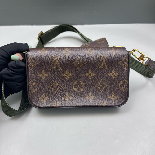 Louis Vuitton Felicie Strap & Go Monogram Brown Green