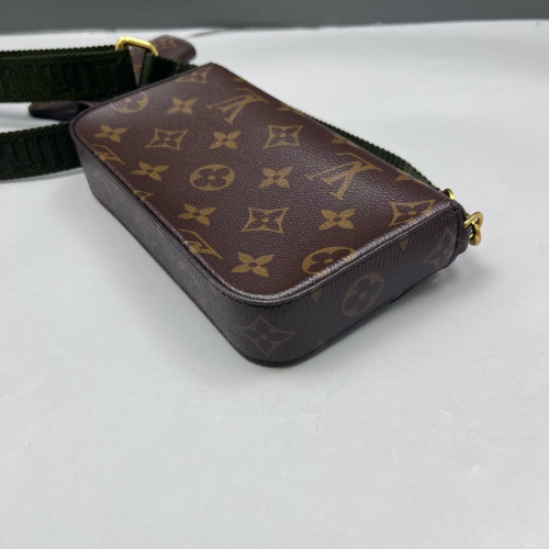 Louis Vuitton Felicie Strap & Go Monogram Brown Green