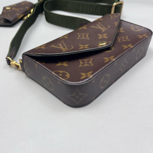 Louis Vuitton Felicie Strap & Go Monogram Brown Green