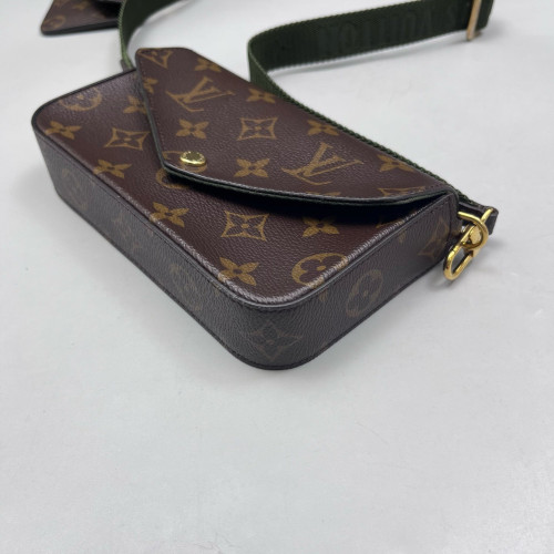Louis Vuitton Felicie Strap & Go Monogram Brown Green