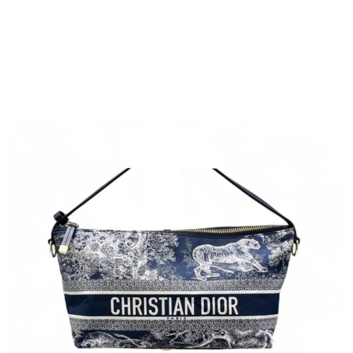 Dior Diortravel Nomad Pouch Canvas Navy Blue