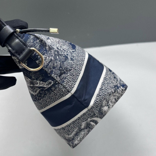Dior Diortravel Nomad Pouch Canvas Navy Blue
