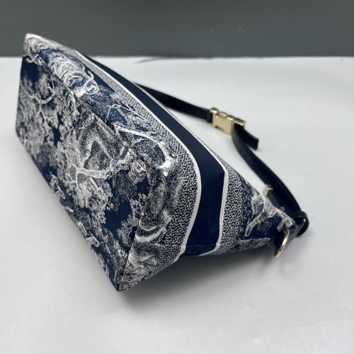 Dior Diortravel Nomad Pouch Canvas Navy Blue