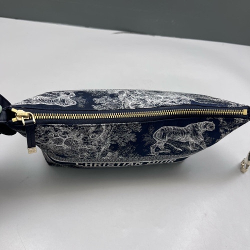 Dior Diortravel Nomad Pouch Canvas Navy Blue