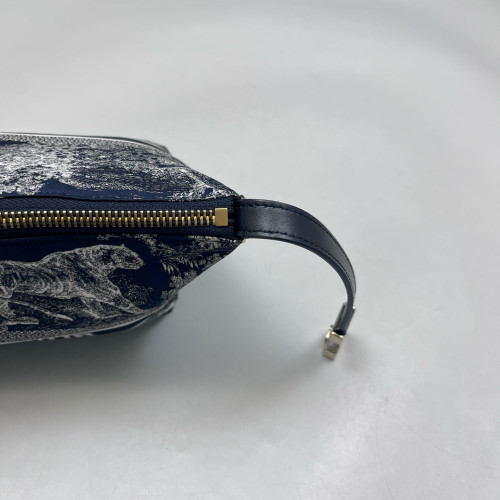 Dior Diortravel Nomad Pouch Canvas Navy Blue