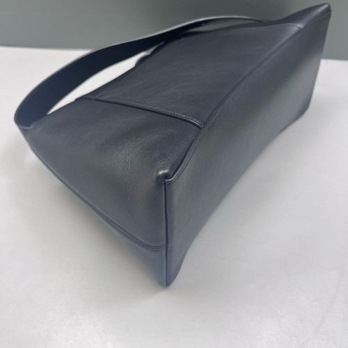 Balenciaga Downtown Shoulder Bag Smooth Calfskin Black