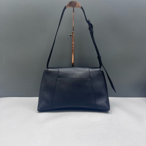 Balenciaga Downtown Shoulder Bag Smooth Calfskin Black