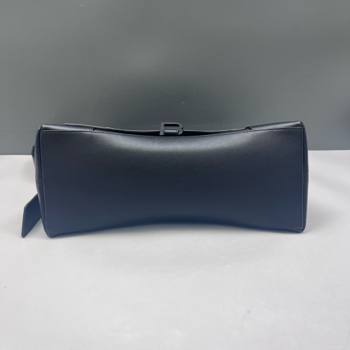 Balenciaga Downtown Shoulder Bag Smooth Calfskin Black