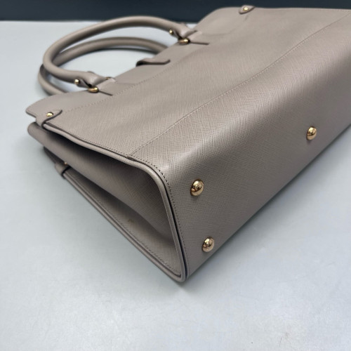 Salvatore Ferragamo Handbag Saffiano Calfskin Grey
