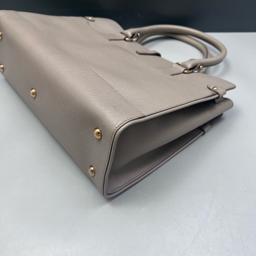 Salvatore Ferragamo Handbag Saffiano Calfskin Grey