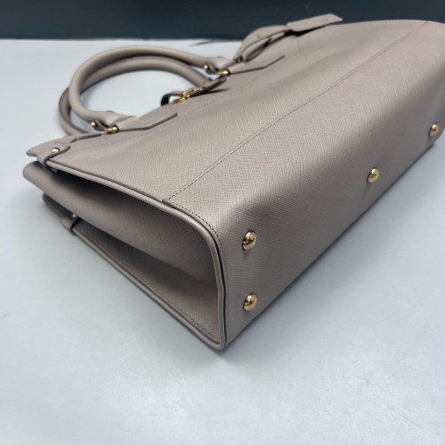 Salvatore Ferragamo Handbag Saffiano Calfskin Grey