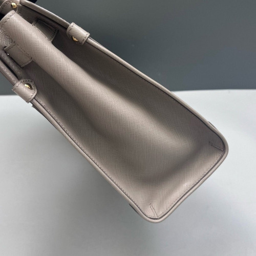 Salvatore Ferragamo Handbag Saffiano Calfskin Grey