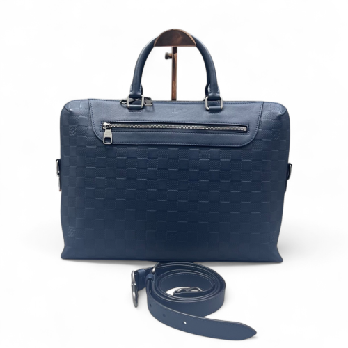 Louis Vuitton Avenue Soft Briefcase Damier Infini Blue