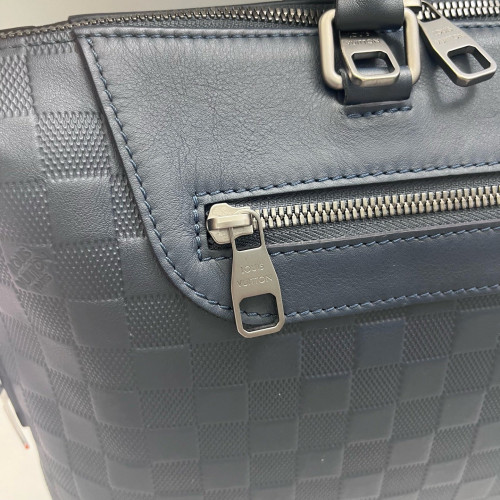 Louis Vuitton Avenue Soft Briefcase Damier Infini Blue