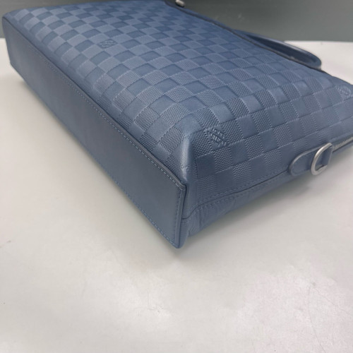 Louis Vuitton Avenue Soft Briefcase Damier Infini Blue