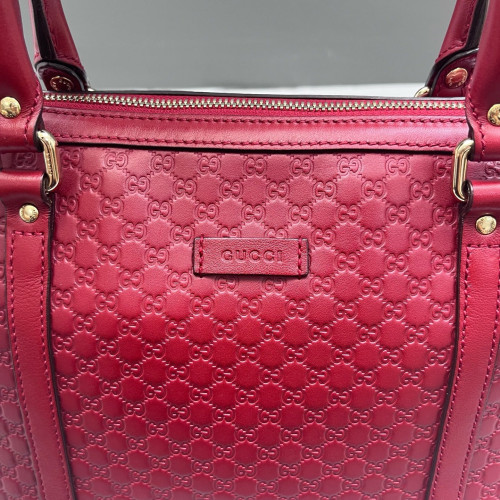 Gucci Tote Bag Microguccissima Red