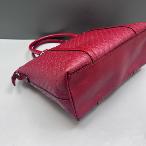 Gucci Tote Bag Microguccissima Red