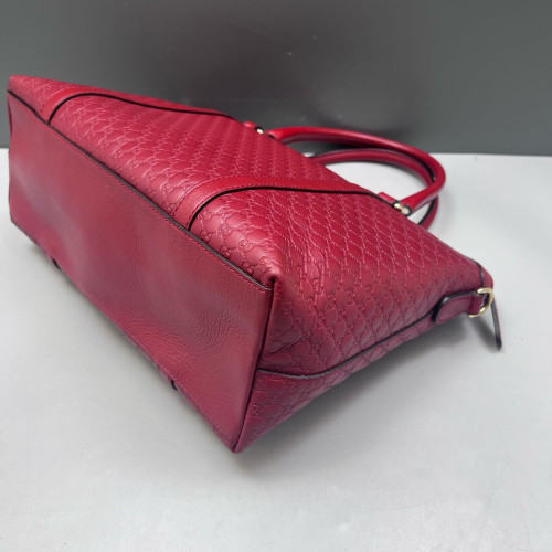 Gucci Tote Bag Microguccissima Red