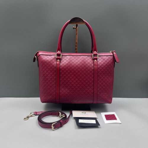 Gucci Tote Bag Microguccissima Red
