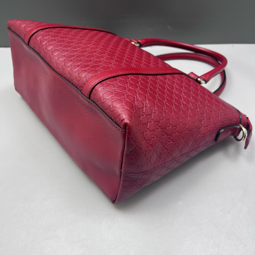 Gucci Tote Bag Microguccissima Red