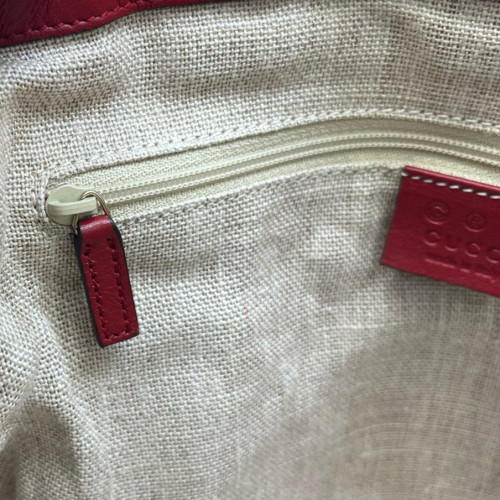 Gucci Tote Bag Microguccissima Red