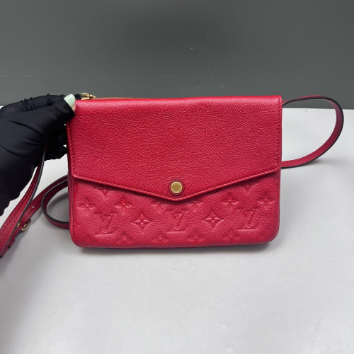 Louis Vuitton Twice Pochette Monogram Empreinte Red