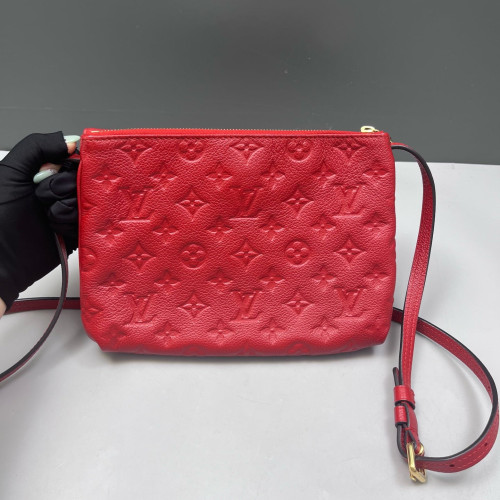 Louis Vuitton Twice Pochette Monogram Empreinte Red