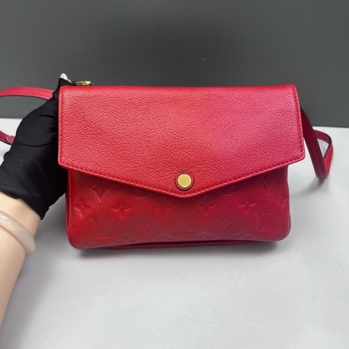 Louis Vuitton Twice Pochette Monogram Empreinte Red