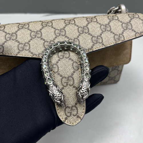 Gucci Small Dionysus GG Monogram Camel Beige Brown
