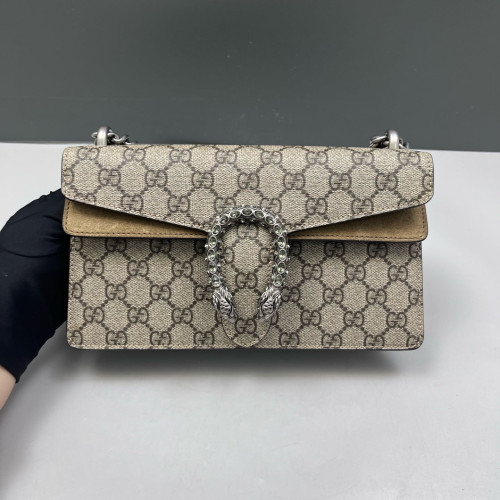 Gucci Small Dionysus GG Monogram Camel Beige Brown