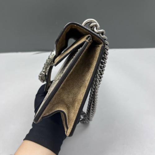 Gucci Small Dionysus GG Monogram Camel Beige Brown