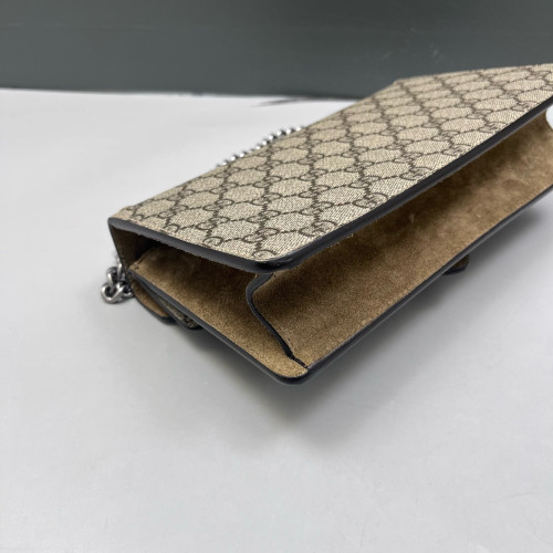 Gucci Small Dionysus GG Monogram Camel Beige Brown