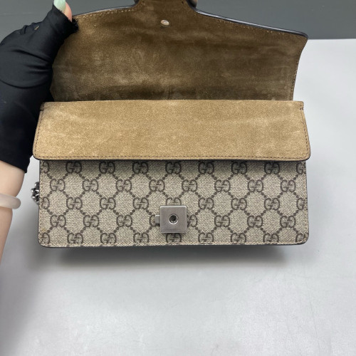 Gucci Small Dionysus GG Monogram Camel Beige Brown