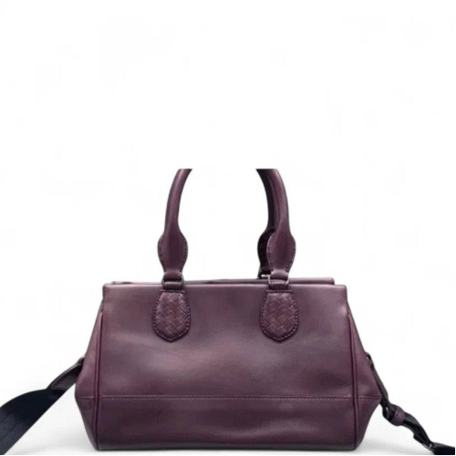 Bottega Veneta Two-Way Bag Calfskin Intrecciato Nappa Purple