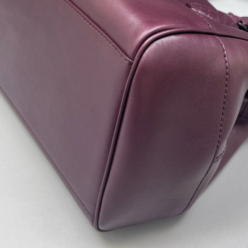 Bottega Veneta Two-Way Bag Calfskin Intrecciato Nappa Purple