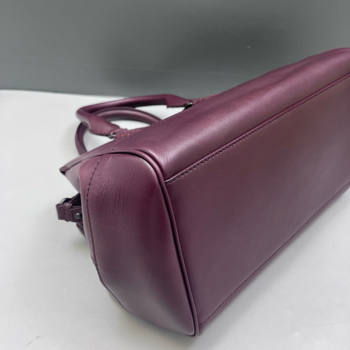 Bottega Veneta Two-Way Bag Calfskin Intrecciato Nappa Purple