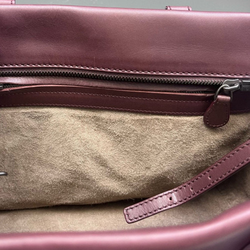 Bottega Veneta Two-Way Bag Calfskin Intrecciato Nappa Purple