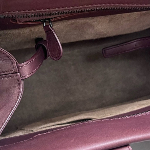 Bottega Veneta Two-Way Bag Calfskin Intrecciato Nappa Purple