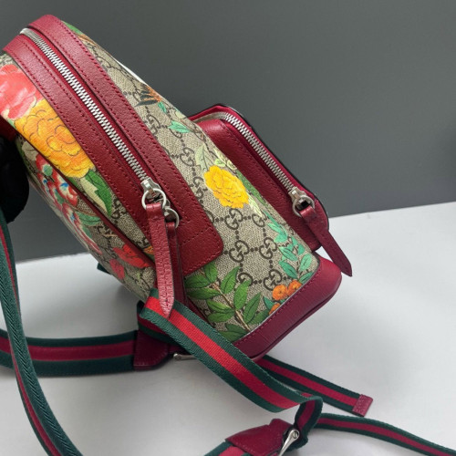 Gucci Backpack GG Supreme Monogram Beige Burgundy Green