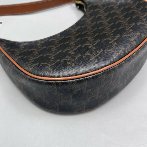 Celine Medium Ava Shoulder Bag Triomphe Brown Black