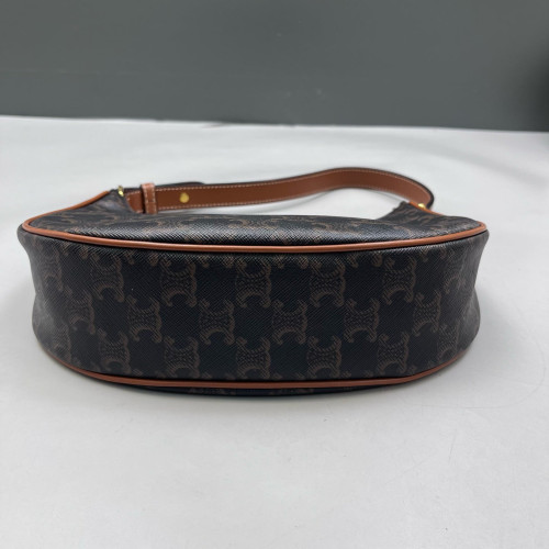 Celine Medium Ava Shoulder Bag Triomphe Brown Black