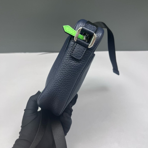 Fendi Small Camera Case Grained Calfskin Blue Green Fendi Small Camera Case Grained Calfskin Blue Green