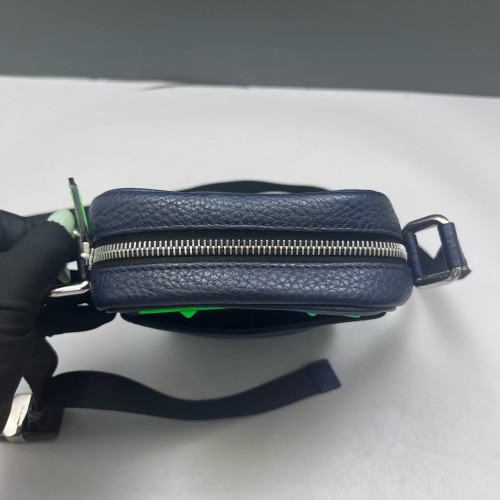 Fendi Small Camera Case Grained Calfskin Blue Green Fendi Small Camera Case Grained Calfskin Blue Green