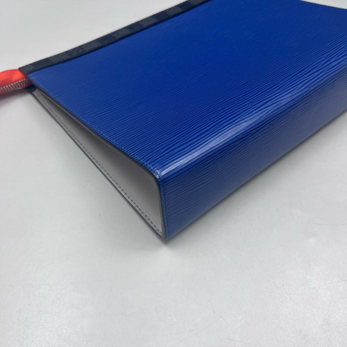 Louis Vuitton Pochette Voyage MM Epi Blue Black Red