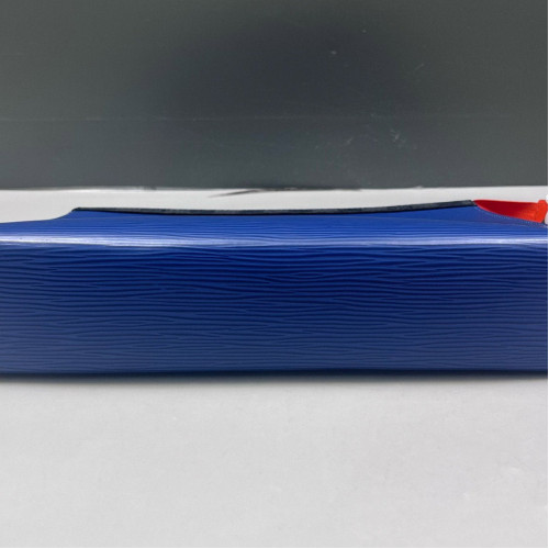 Louis Vuitton Pochette Voyage MM Epi Blue Black Red