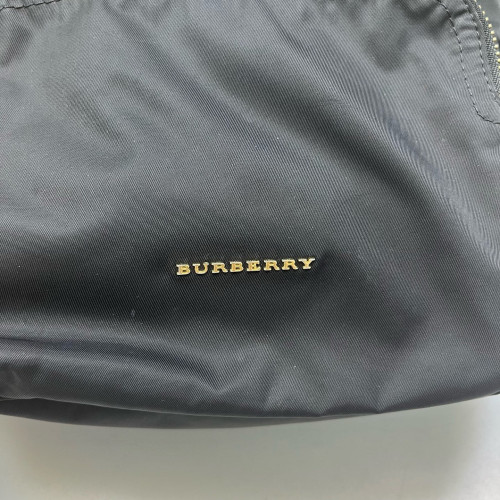 Burberry Medium Rucksack Backpack Nylon Calfskin Black Brown Burberry Medium Rucksack Backpack Nylon Calfskin Black Brown