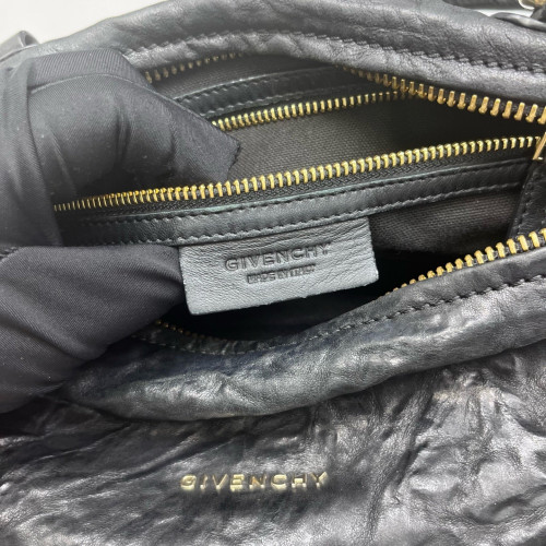 Givenchy Medium Pandora Satchel Crumpled Calfskin Black