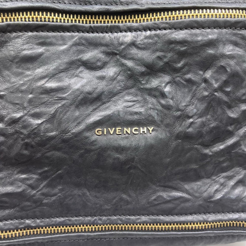 Givenchy Medium Pandora Satchel Crumpled Calfskin Black